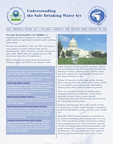 Understanding the Safe Drinking Water Act